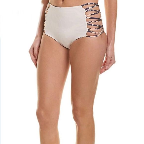 L* SPACE Polynesian Palm Bikini Bottom  size S - Picture 4 of 6